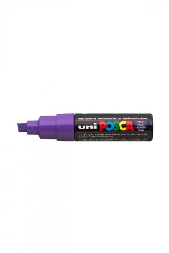 Uni Posca Pc-8k Boyama Markörü 8 Mm Kesik Uç Mor - Resim 2