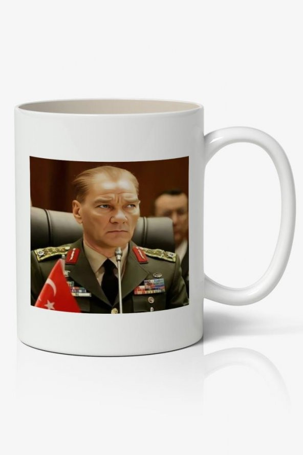 Atatürk Baskılı Kupa Bardak Baskılı Kahve Kupa Bardak-2 ürün görseli 1