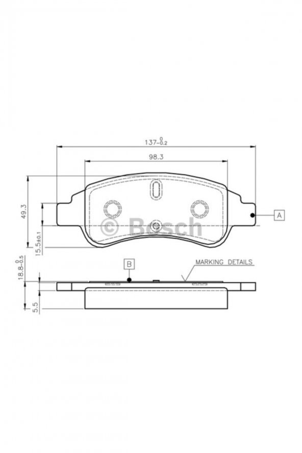 0986tb2408-0986494027 Ön Balata P206-p207-p307-partner-berlıngo-arka Disk Balata ürün görseli 1