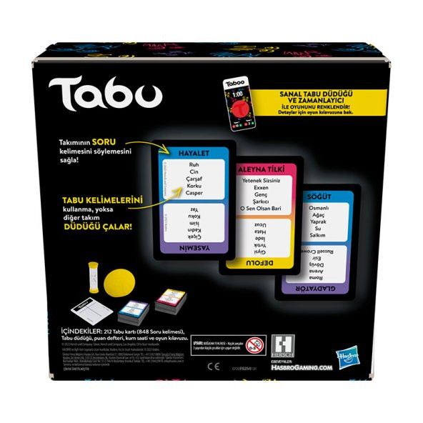Tabu Klasik Kutu Oyunu F5254 - Resim 2