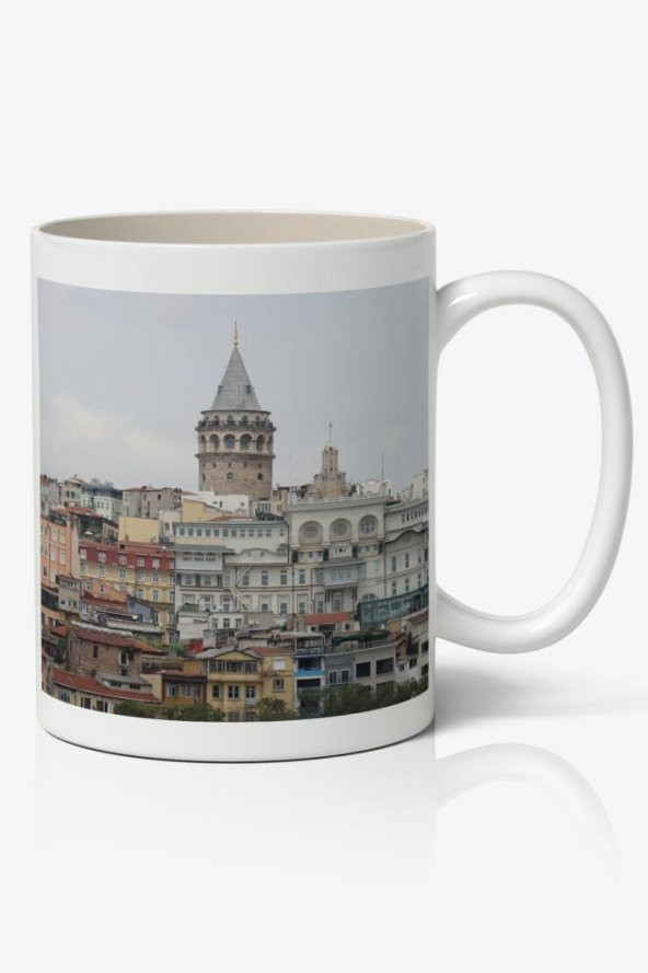Galata Kulesi Baskılı Kupa Bardak Baskılı Kahve Kupa Bardak-6 ürün görseli 1