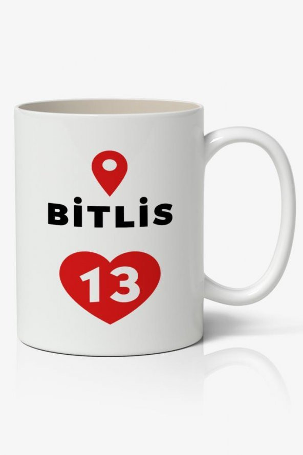 Bitlis Baskılı Kupa Bardak Baskılı Kahve Kupa Bardak ürün görseli 1