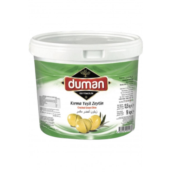 Duman Gurme Kırma Yeşil Zeytin Iri Boy (201-230) Klb 10 Kg ürün görseli 1