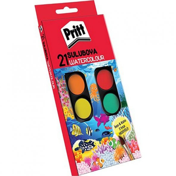 Pritt Sulu Boya 21 Renk ürün görseli 1