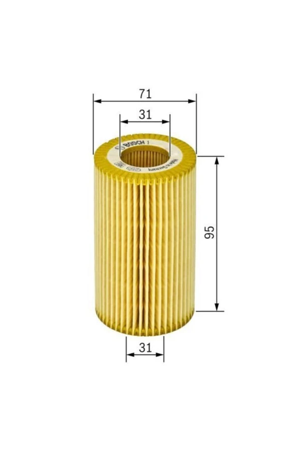 Yag Fıltresı Mercedes Om642 W203 W204 C219 C218 W211 W212bos-f026407008 F026407008 6421800009 ürün görseli 1