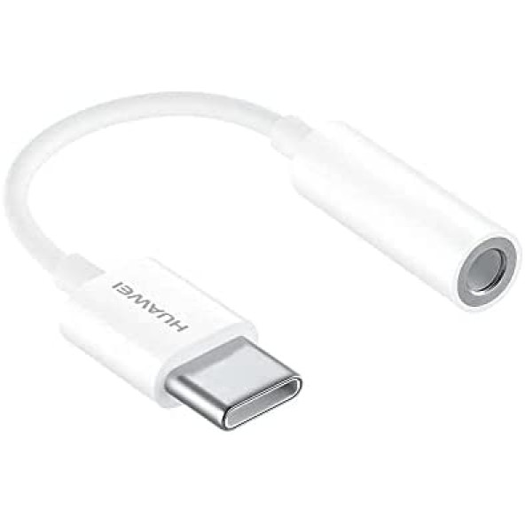 Huawei Type C - 3.5 MM Uyumlu Kulaklık Milkrofon Dönştürücü Beyaz ürün görseli 1