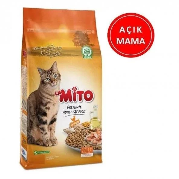 Mito Adult Cat 3 Kg Açık Mama - 1'er Kiloluk 3 Ayrı Pakette Maksimum Tazelik ürün görseli 1