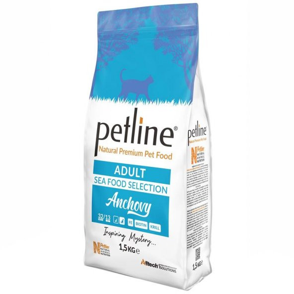 Petline Super Premium Yetişkin Kedi Maması Hamsili 1.5 Kg (Anchovy) ürün görseli 1