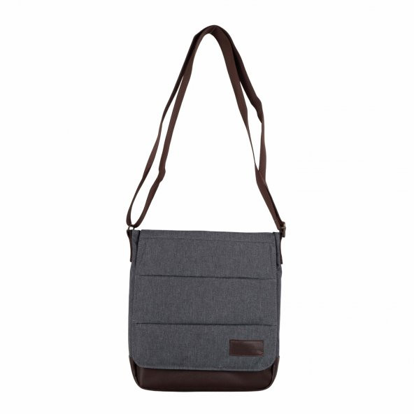 Bagacar Antrasit Unisex 9" 10" iPad ve Tabletli Postacı Çantası ürün görseli 1