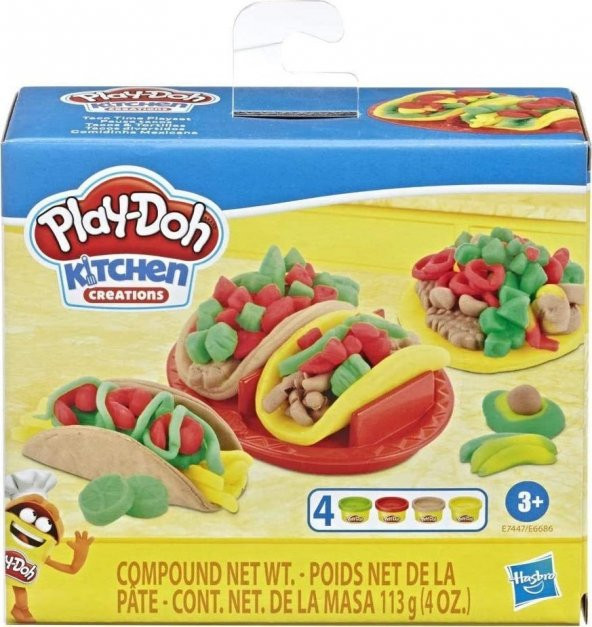 Play-Doh Kitchen Creations Şefin Mutfağı Taco Zamanı Oyun Hamuru ürün görseli 1