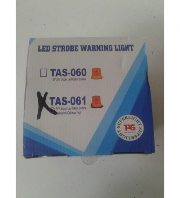 12V-24V KIRMIZI LEDLİ Çakar Flaş Tepe Lambası Mıknatıslı Çakmak Girişli ürün görseli 1