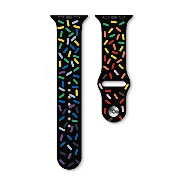 Gpack Apple Watch SE 2 2022 40mm Kordon Silikon Pride Spor Pozitif Renkler Sc10 ürün görseli 1