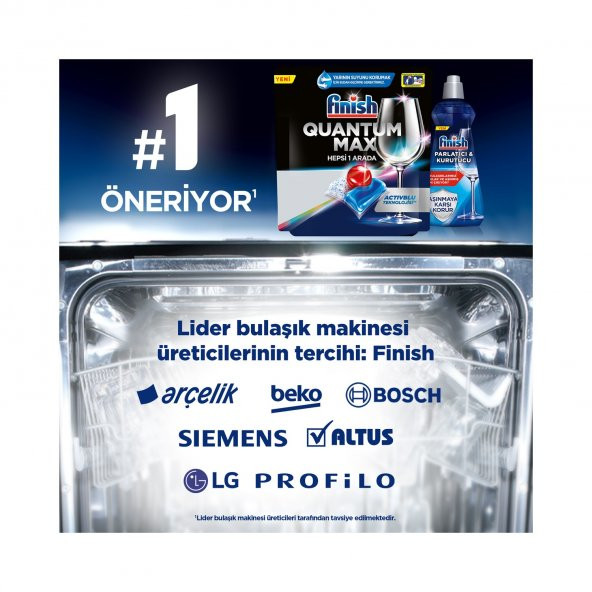 Finish Quantum Max 48 Tablet Bulaşık Makinesi Deterjanı - Resim 6