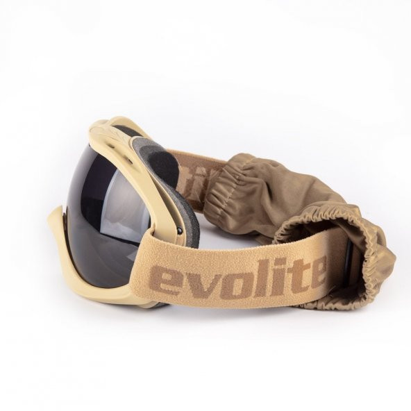 Evolite Ballistik Protector Goggle - Coyote MIL-PRF - Resim 3
