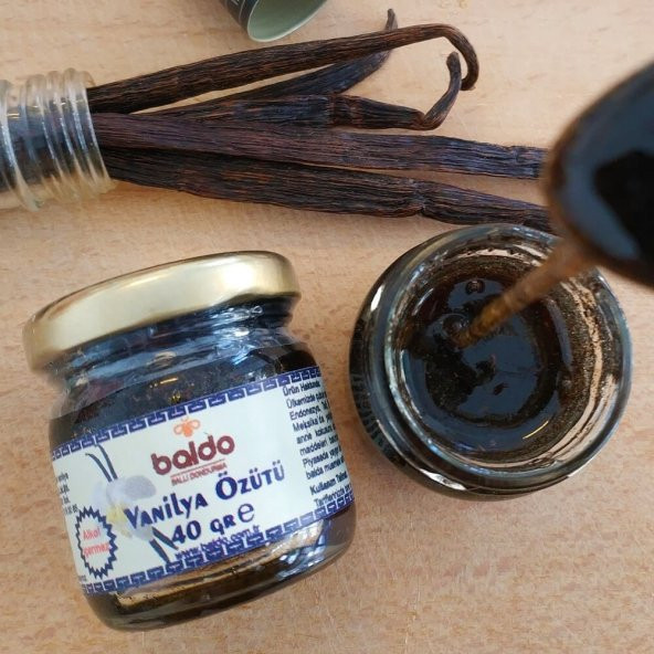 Doğal Vanilya Özütü - Alkolsüz - 40gr - Baldo ürün görseli 1