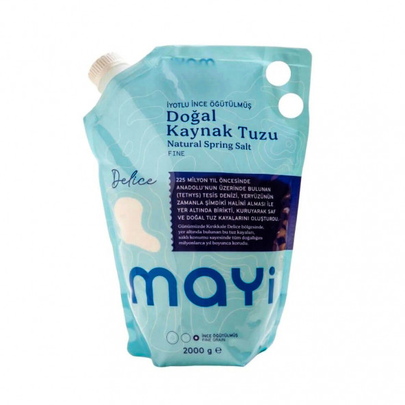 Doğal Sofralık Tuz - İyotlu 2kg - Mayi Tuz ürün görseli 1