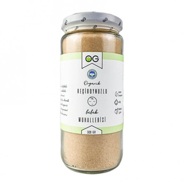 Organik Keçiboynuzlu Bebek Muhallebisi - 320gr - Organik Gurmem ürün görseli 1