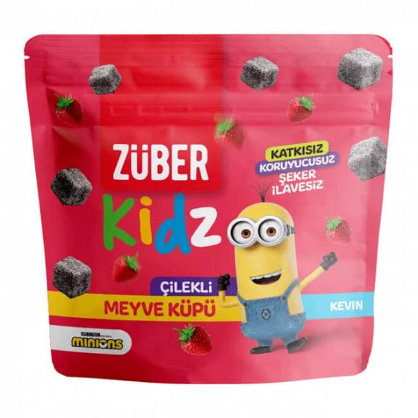 Glutensiz Kidz Meyve Küpü - Çilekli - Rafine Şekersiz - Züber ürün görseli 1