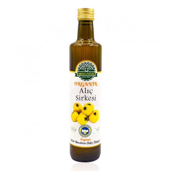 Organik Yabani Alıç Sirkesi - 500ml - Ormanözü ürün görseli 1