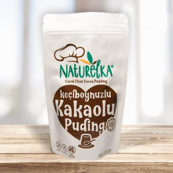 Glutensiz Keçiboynuzlu Kakaolu Puding - 220gr - Naturelka ürün görseli 1