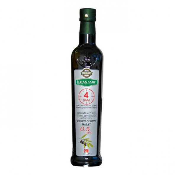 Organik Olgun Hasat (0,5 Asit) Zeytinyağı - 500ml - İlhan Sarı ürün görseli 1