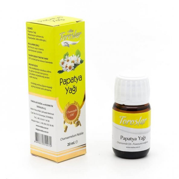Saf Papatya Yağı - 20ml - Altın Toroslar ürün görseli 1