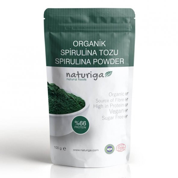 Organik Spirulina Tozu - 100gr - Naturiga ürün görseli 1