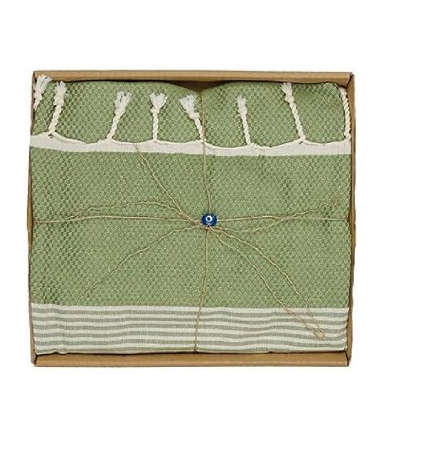OLAY Peştemal Yeşil 62x132 cm - Resim 5