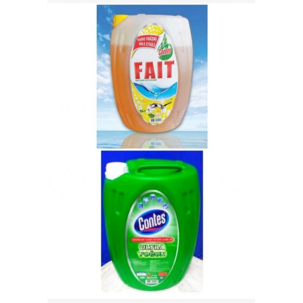 CONTES FAIT BULAŞIK DETERJANI 5 KG & CONTES ULTRA YOĞUN DOMESTOS 5 KG (TÜRK MALI) ürün görseli 1