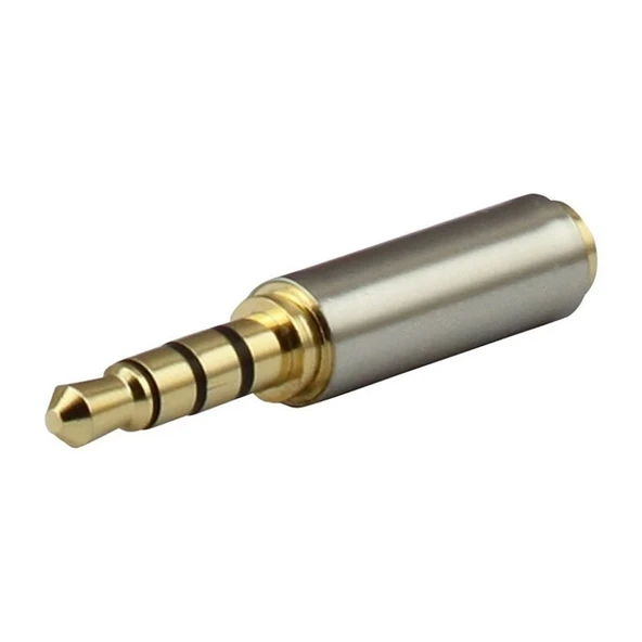3.5mm Erkek to 2.5mm Dişi Kulaklık Çevirici Jack Altın Uç ürün görseli 1