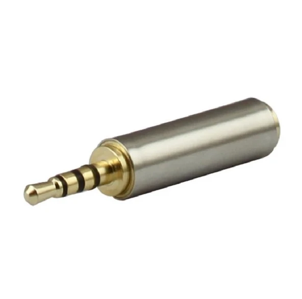 2.5mm (Erkek) to 3.5mm (Dişi) Kulaklık Çevirici Jack Altın Uç ürün görseli 1