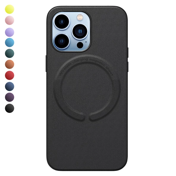 iPhone 13 Pro Magsafe Özellikli Leather Deri Kılıf ürün görseli 1
