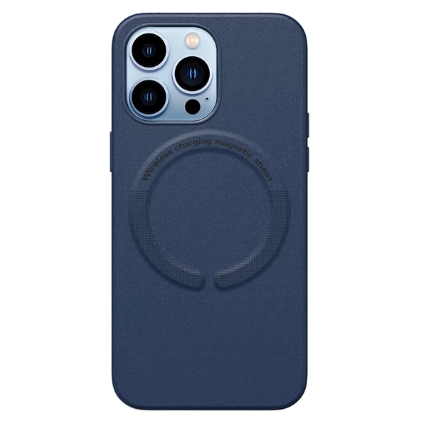 iPhone 13 Pro Magsafe Özellikli Leather Deri Kılıf - Resim 10
