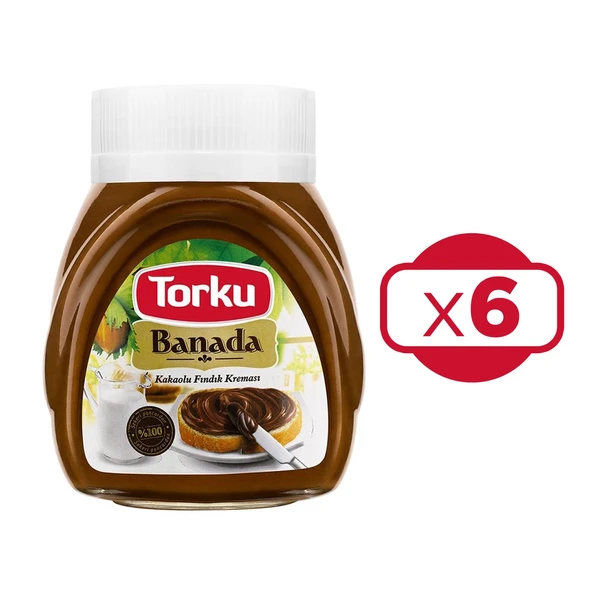 Torku Banada Kakaolu Fındık Kreması Cam 6 x 700 G ürün görseli 1