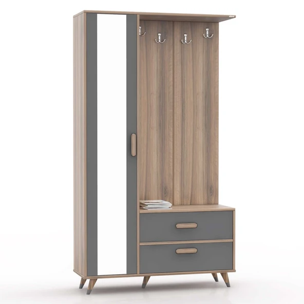 ABRE VM-342 ANTRASİT VESTİYER PORTMANTO - Resim 2