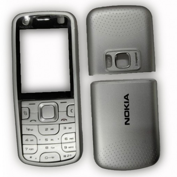 Nokia 5320 Kapak Nokia 5320 uyumlu Gri ön Kapak Arka Kapak  ve Tuş Takımı ürün görseli 1