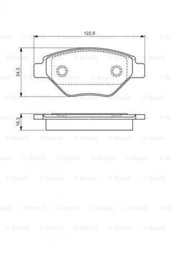 On Fren Balatası Megane 02- 0986495069 ürün görseli 1