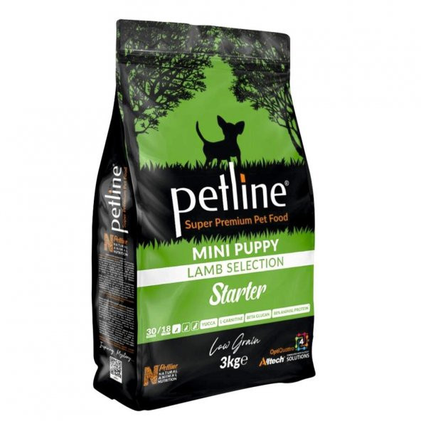 Petline Super Premium Yavru Köpek Maması Mini Irk Kuzu Etli 3 Kg (Starter) ürün görseli 1