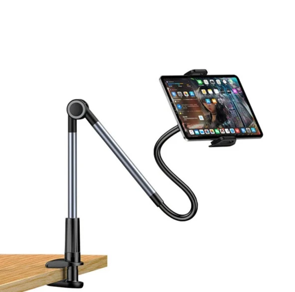 Masaüstü Akrobat Telefon Ve Tablet Tutucu Stand Sıkıştırmalı 360 Derece Oynar Başlıklı ürün görseli 1