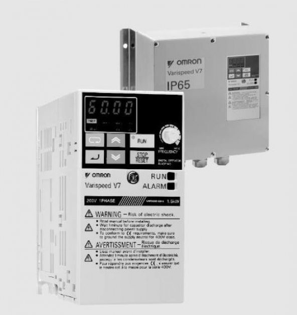 OMRON CIMRV7AZB0P20, 0,25KW 1,6A 240AC 1FAZ ÇEVRİMVEKTÖR İNVERTÖR ürün görseli 1