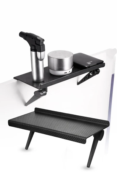Katlanabilir Televizyon Üstü Raf Ekran Monitör Organizer Stand Kumanda Rafı 26x11,5 cm ürün görseli 1