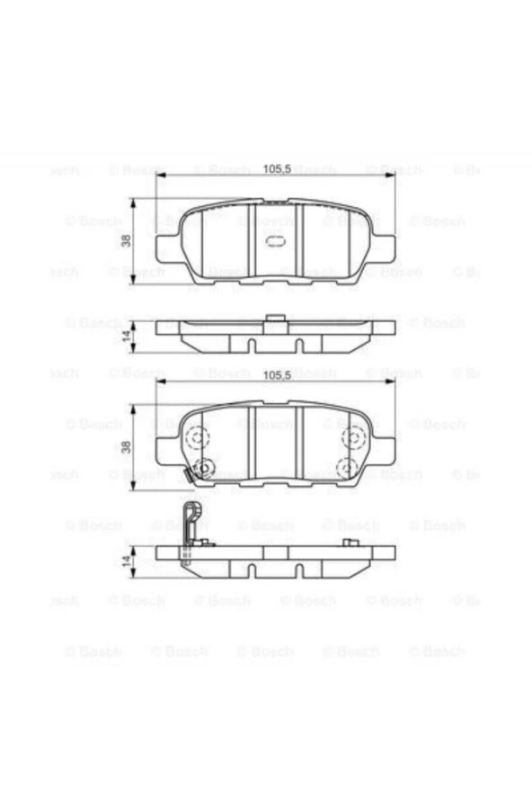 0986495089 Disk Balata Arka Nissan Juke Qashqhaı Cube X Tra ürün görseli 1