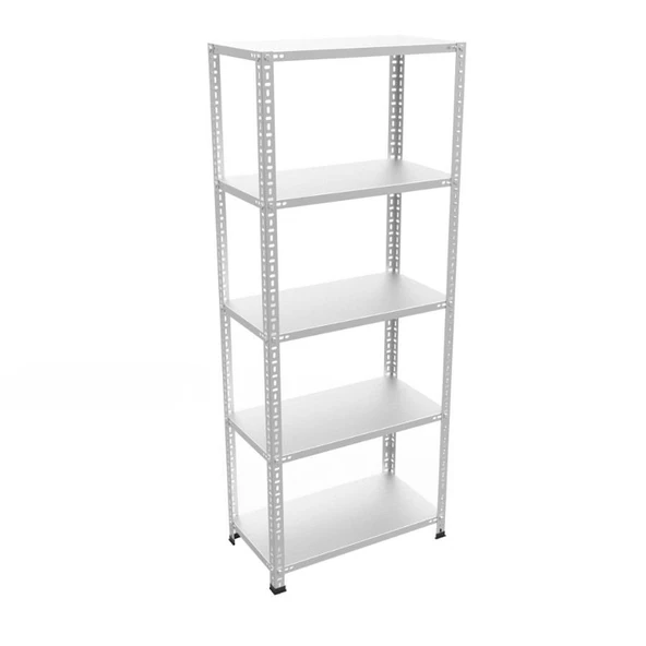5 Katlı Galvaniz Çelik Raf - Depo, Arşiv, Kiler, Dosya, Market Rafı  59x93 cm 50 cm 1.50 mm ürün görseli 1