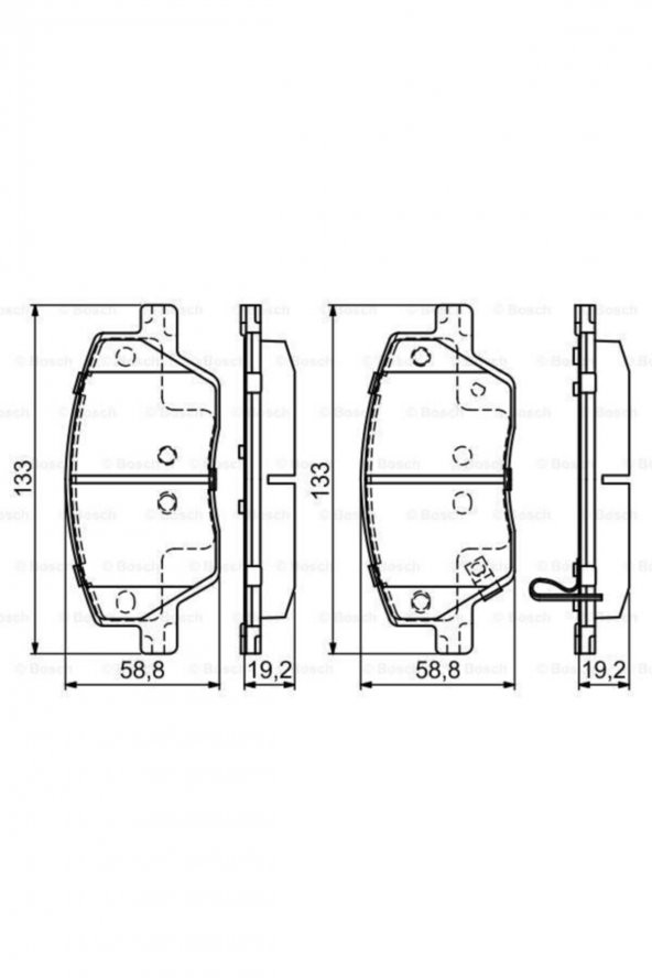 On Balata Fıat Egea 1.3-1.4-1.6-1.6d 0986495392 ürün görseli 1