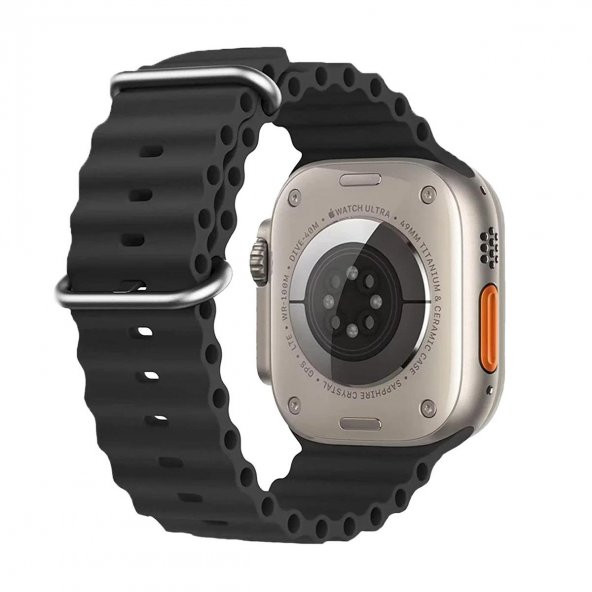 E2M APPLE WATCH 38-40-41MM KRD-28 OCEAN SİYAH KORD ürün görseli 1
