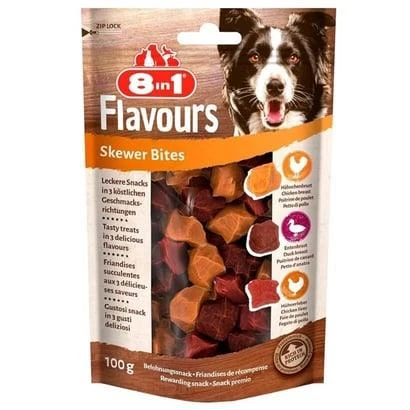 8 in 1 Flavours Skewer Bites Köpek Ödülü 100 Gr ürün görseli 1