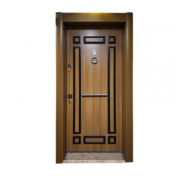 TEZ2468 Eskitme Kasalı Kabartma Model Çelik Kapı ürün görseli 1