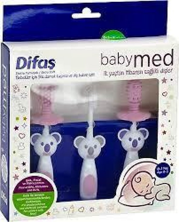 Difaş Babymed Ekstra Yumuşak Diş Fırçası 3lü Set Pembe ürün görseli 1