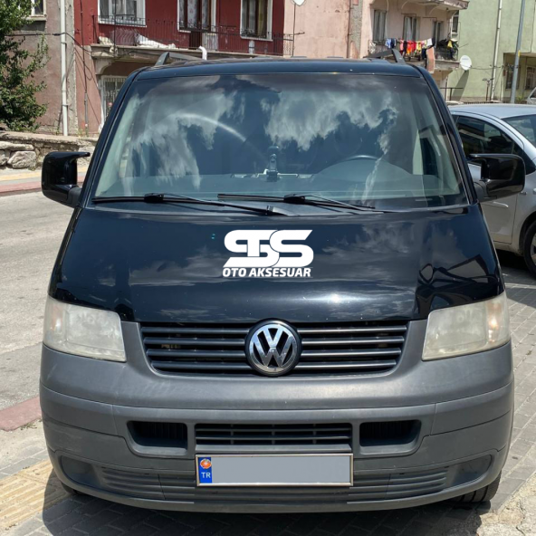 Volkswagen Transporter T5 2004-2009 Uyumlu Batman Yarasa Ayna Kapağı Piano Black Abs Plastik - Kopya ürün görseli 1