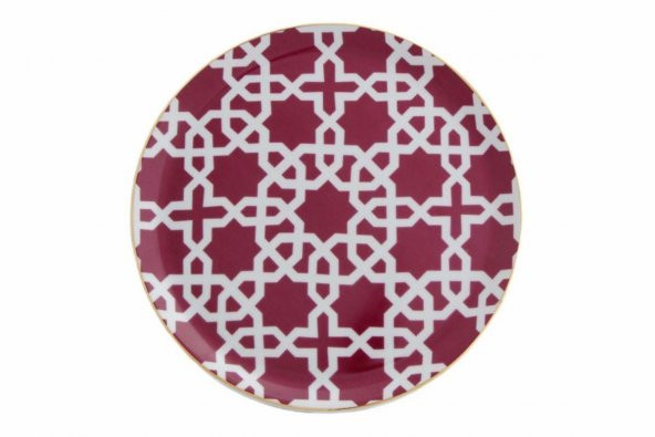 Porland Morocco Desen5 Fuşya Düz Tabak 24 cm 04A+P021467 ürün görseli 1